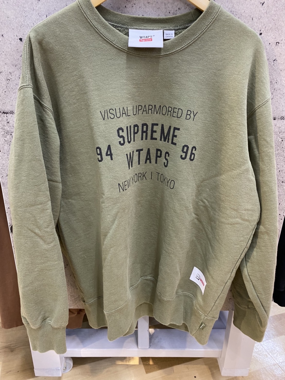 supreme wtaps crewneck Mサイズ OLIVE - スウェット